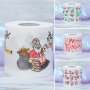 Santa Claus Christmas Pattern Series Printed Toilet Paper Printed Roll Paper Printed Toilet Paper Christmas Toilet Roll Paper Eid Al-adha Mubarak