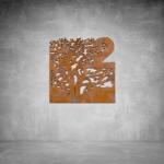 House Number D15 - 500 X 500 Matt Gold Warm White