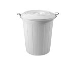 Bin & Lid 70L White