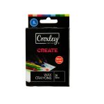 Croxley Create 8MM Wax Crayons Box Of 24 Assorted Colours Each