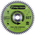 Saw Blade Tct 250X2.4X30X60T Wood Prof.