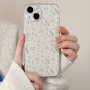 Floral Pattern Clear Tpu Phone Case For Iphone 11/12/13/14/15 Pro MAX/XS/XR/7/8 Plus - Durable Protective Cover With Elegant Flower Design - Basic Case