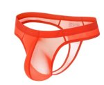 Jockmail Transparent Thongs G Strings Orange
