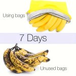 1PC Durable Yellow Banana Storage Bag - Keeps Fruits Fresh Washable & Lightweight - Ideal For Food Preservation Kitchen Essentia