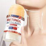 Rozino Retinol & Collagen Neck Facial Care Stick For Women - 40G Hypoallergenic Moisturizing Formula With Aloe Vera Hyaluronic A