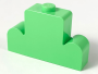 Parts Brick - Modified 1 X 4 X 2 Center Stud Top 4088 - Medium Green