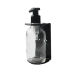 Single Dispenser 200ML - Black With Clear Bottle