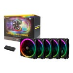 Antec Prizm 120 Argb 5-PACK + Controller 120MM Pwm 16.8M Argb Colours Hydraulic Bearing – New