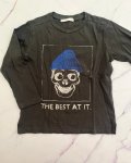 Zara Black Skull Long Sleeve T Shirt 5Y