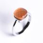 Aster Silver Stack Amber Crystal Ring - 7 / Amber