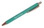 Personalized Powder Coated Pen - Turquoise - No