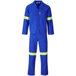 CONTI Technician 100% Cotton Suit - Reflective Arms - Legs - Yellow Tape