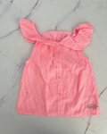Naartjie Orange And White Striped Top 4 5Y
