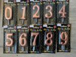 Rose Gold Number Candles