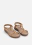 Piped Strap & Metallic Trim Sandals