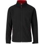 Geneva Mens Softshell Jacket Black Red