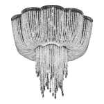 Cascading Chandelier Crystal Ceiling Fitting Light
