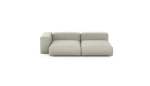 Two Module Chaise Sofa - Linen - Stone - 241CM X 136CM