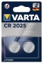 Varta CR2025 Lithium 2PACK Coin Cell Battery