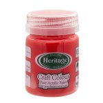 Pure Acrylic Paint - Craft Colour Range - 50ML - True Red