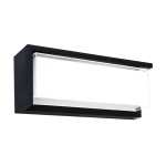 Corey LED Polypropylene Outdoor Wall Light Black