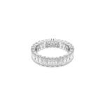 SWAROVSKI Matrix Ring Baguette Cut White Silver-tone Finish - 60