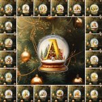 1PC Classic Acrylic Christmas Snow Globe Ornament With Alphabet Letters A-z Hanging Snowman Figurine For Tree Decoration - Festi
