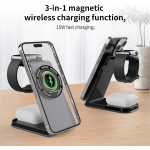 3-IN-1 Wireless Charging Hub - Cream