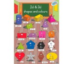 Shapes & Colours 2D And 3D Poster