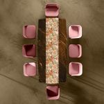 Shades Of Peach Table Runner