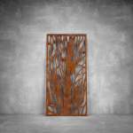 Laser Cut Screen - Design 043 - 2900 X 1400 X 20 Rust Coat Indoor