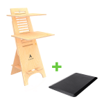 A-stand Plus Anti-fatigue Mat COMBO - A-stand - Natural Birch & Mat