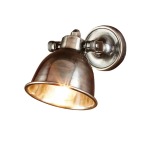 Maxim Metal Wall Light Black Antique Brass Antique Silver - Antique Silver