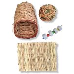 Hay Combo With Gnaw Stone 21 X 28CM & 24 X 13 X 14CM 28 X 43CM & 32 X 18 X 18CM