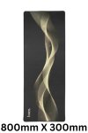 Hoco GM22 Aurora Gaming Desk Mouse Pad 800 Mm X 240 Mm Black & Gold