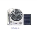 Zs - GD-8028 6 In 1 Rechargeable Solar Fan