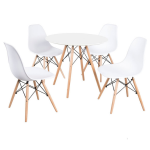 Round Coffee Table With 4 Chairs