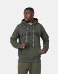 Chest Font Military Green Hoodie - XXL Green