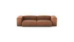 Two Module Sofa - Leather - Brown - 272CM X 115CM