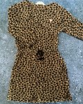 H&m Brown Leopard Print Dress 4 6Y