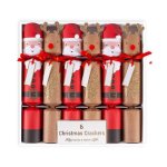 6 X Santa & Rudolph Crackers