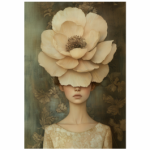 Tear Resistant Deco Print Flowered Face