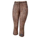 Funky 3 4 Leggings - Leopard - Ladies L - 36