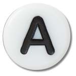 Tiny Friendship Letter A Jibbitz - Multi Osfa