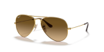 - Aviator Large Metal - Gold /brown Gradient - 58