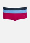 Jockey 3 Pk Npl Knicker - Navy red blue