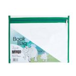 Zip Book A4 Clear Green Meeco