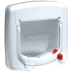 CAT Staywell White Manual 4-WAY Locking Deluxe Flap Waggs Pet Shop