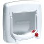 CAT Staywell White Manual 4-WAY Locking Deluxe Flap Waggs Pet Shop