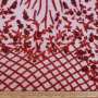 Fancy Knitted Tulle CEF160015 Red